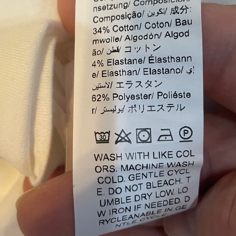 Women’s SHEIN White Long Sleeve Maternity Ruched Top Size L - Picture 7 of 7